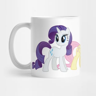 Rarity, Fluttershy, and Rainbow Dash Mug